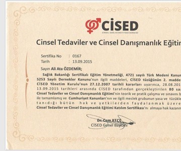 Cinsel Terapi kongre katılım 