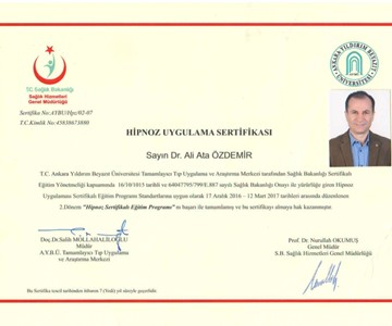 Hipnoz Sertifikası