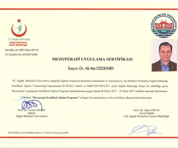 Mezoterapi Sertifikası