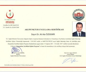 Akupunktur Sertifikası